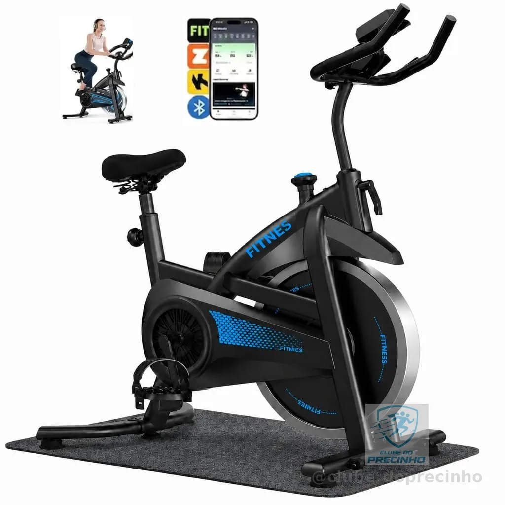 Bicicleta Spinning Com Roda De Inércia De 13kg Bicicleta de Spinning Personalizada, Bicicleta de Ciclismo Indoor para Fitness Suporta 150kg Sensor Cardíaco Monitor Digital Correia Silenciosa