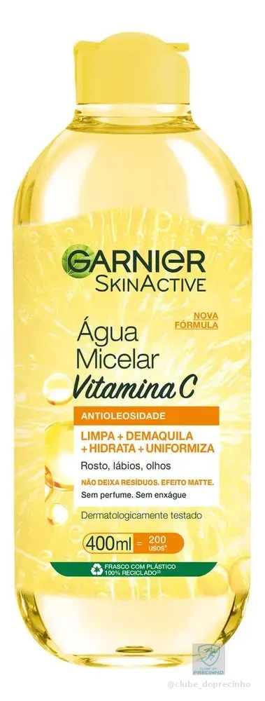 Água Micelar Antioleosidade Vitamina C 400ml Garnier