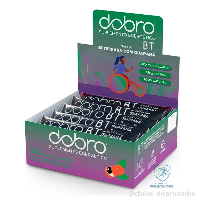 Suplemento Energético Beterraba Com Guaraná, 10x30g - Dobro Sabor Beterraba Com Guaraná Guaraná Com Cafeína