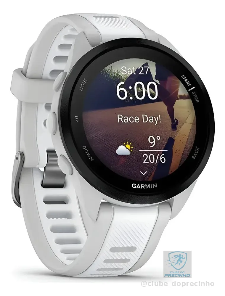 Relógio Inteligente Garmin Forerunner 165 Branco Basic