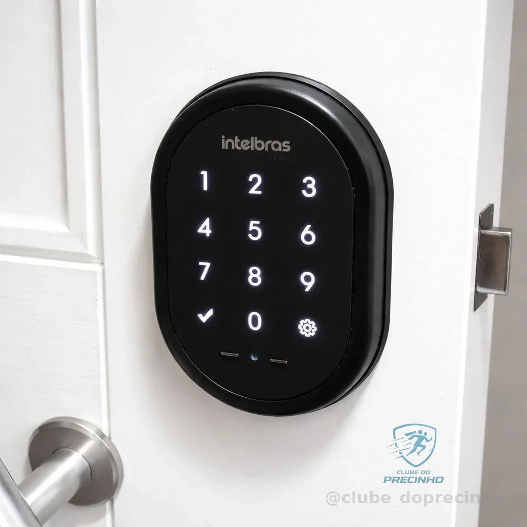 Fechadura Digital De Sobrepor Fr 102 Preto Intelbras