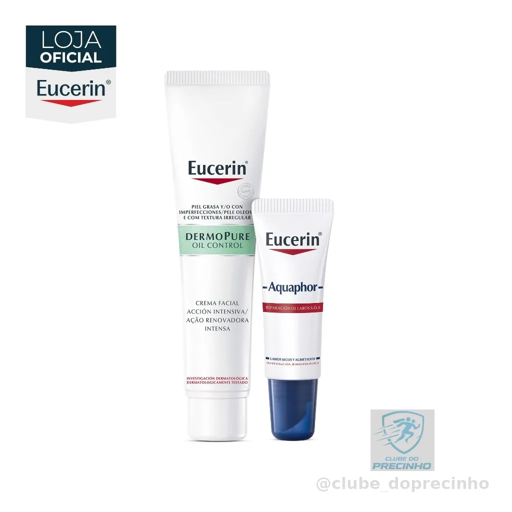 KIT EUCERIN Dermopure Peeling 10 40ml + Aquaphor Reparador Labial 10ml