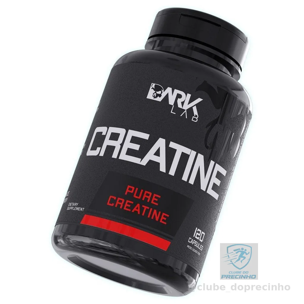 Creatina Monohidratada 100% Pura 120 Cápsulas Dark Lab - Creatina Pura em Cápsula