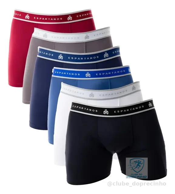 Kit Com 5 Cuecas Boxer Masculina Microfibra Original