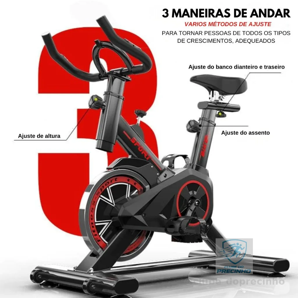 Bicicleta Bike Ergometrica Spinning Academia Fitness Profissional 120kg