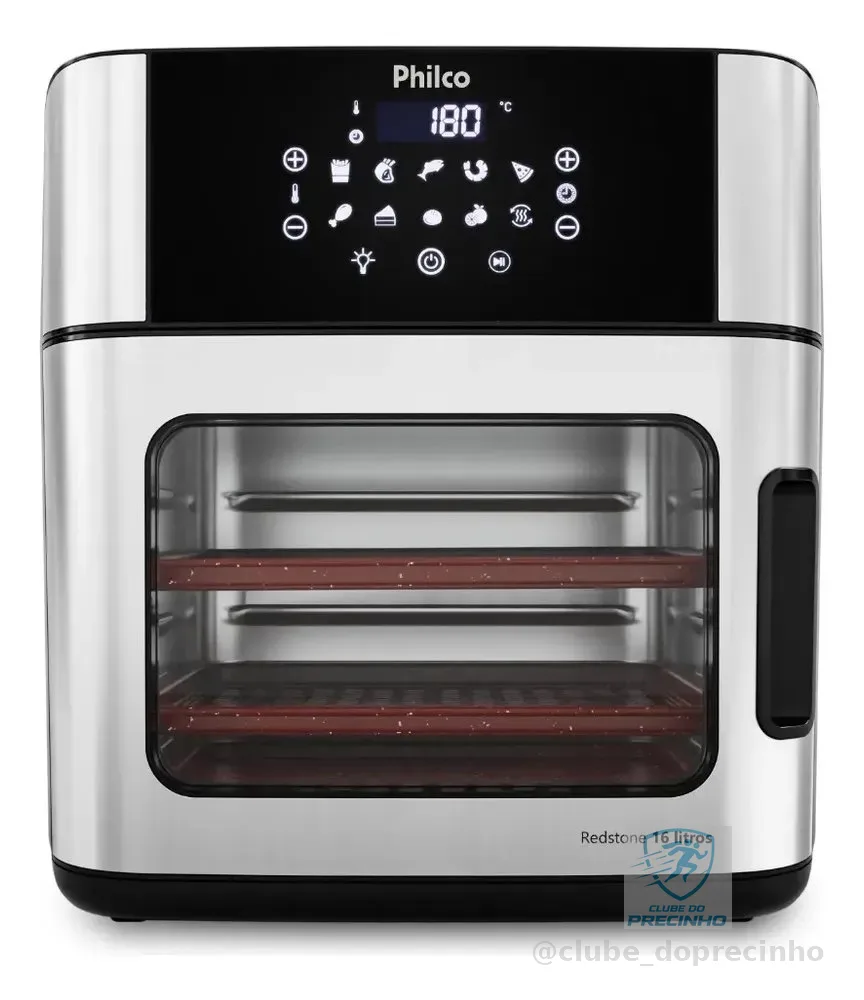 Fritadeira Air Fryer Philco PAF16A 4 Em 1 Painel Digital 16l
