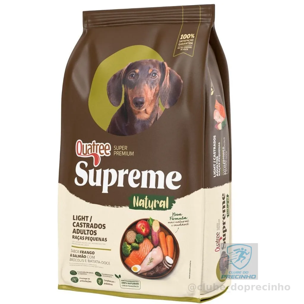 Ração Quatree Supreme Cães Castrados Light Raças Pequenas Frango 10kg