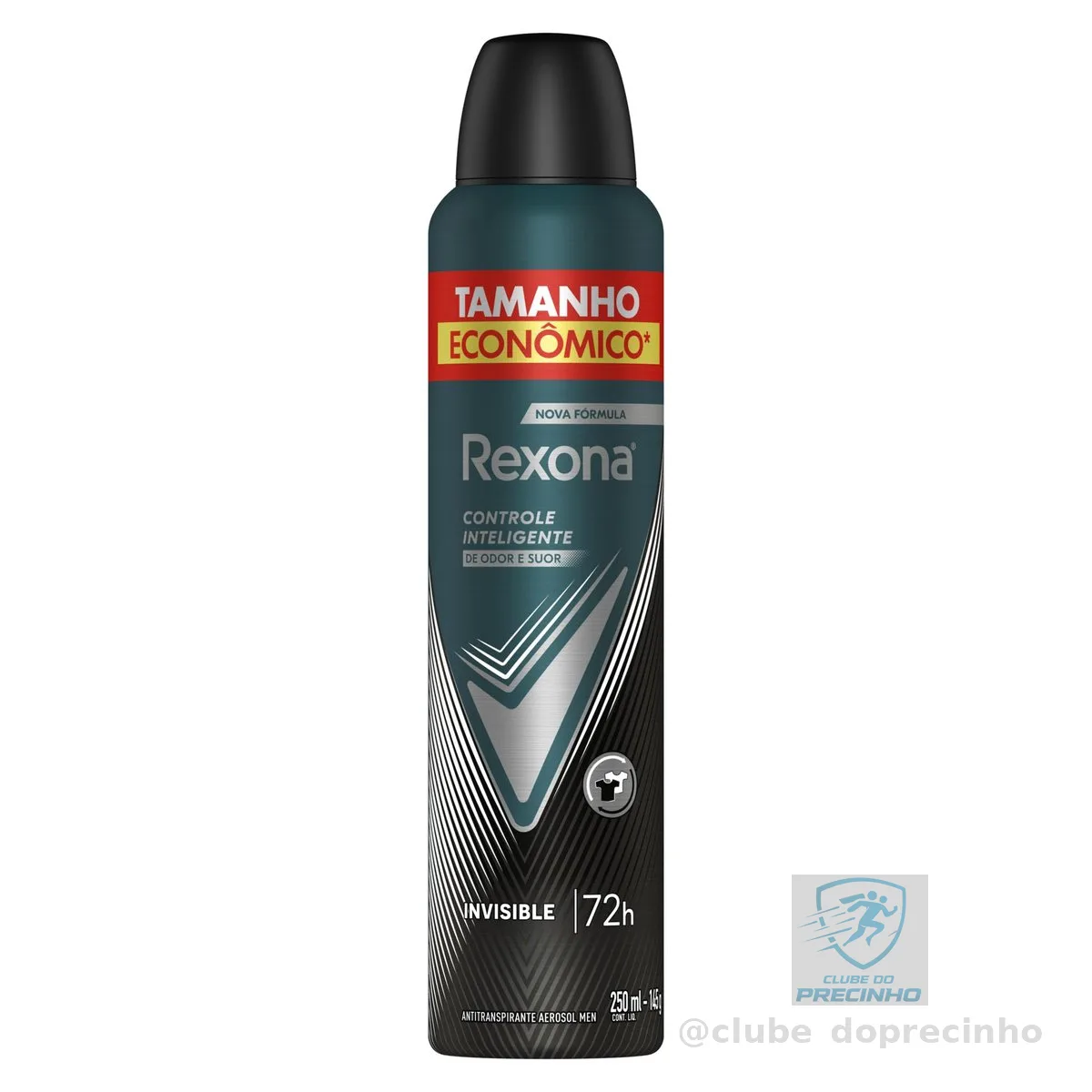 Rexona Antitranspirante Masculino Aerossol Invisible 250 ML, Leve Mais Pague Menos, Embalagem Pode Variar