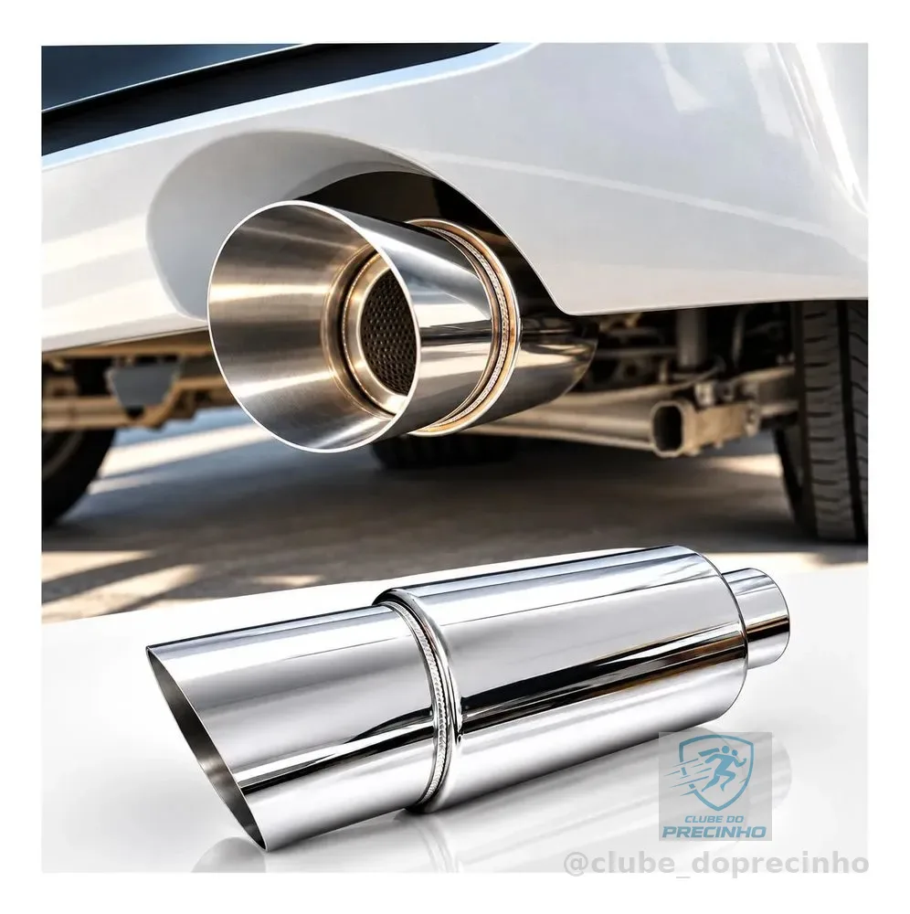 Abafador Esportivo De 3,5 Polegadas Hks Inox Escapamento 2.25 Pol
