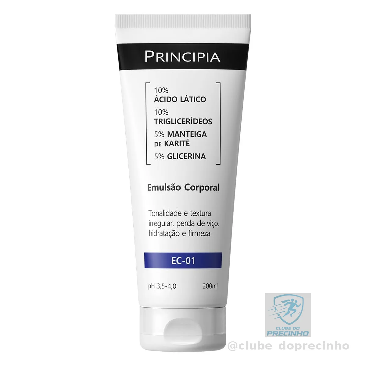 Emulsão Corporal 10% Ácido Lático + Mix de Ativos Hidratantes EC-01 com 200ml
