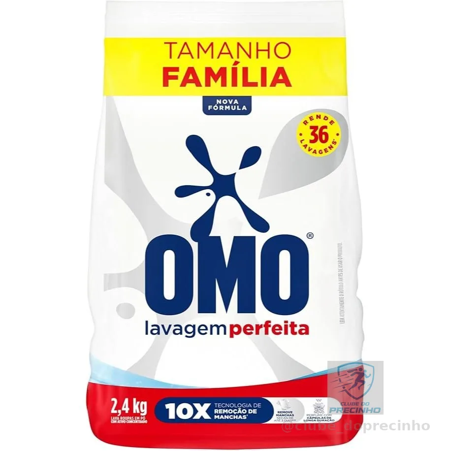 Sabão Em Pó Omo Lavagem Perfeita 2,4 Kg - Saco