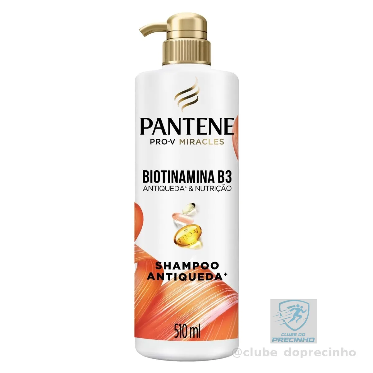Pantene Pro-V Shampoo Biotinamina B3 Antiqueda e Nutrição 510 ml