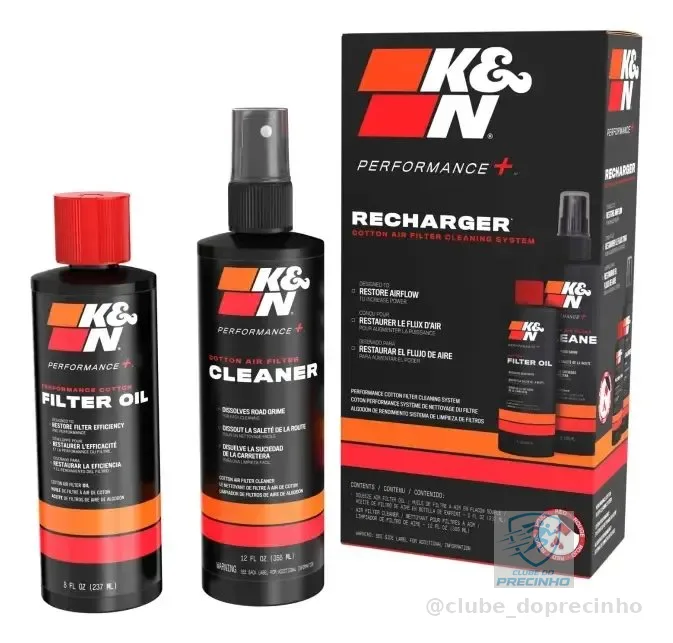 Kit Limpeza Filtro De Ar K&n Recharger 99-5050 - Squeeze Red