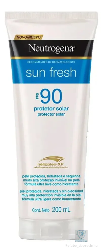 Protetor Solar Fps 90 Sun Fresh 200ml Neutrogena