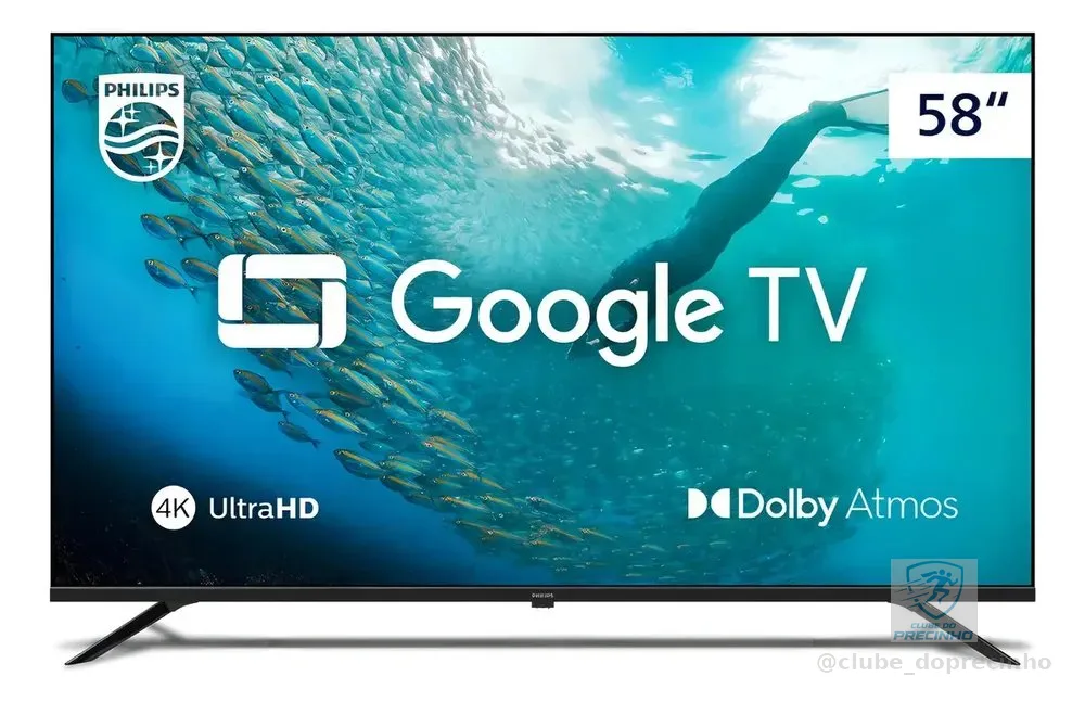 Smart Tv 4k Uhd Led 58 Philips Pug7019 Wi-fi Google Tv 3 Hd