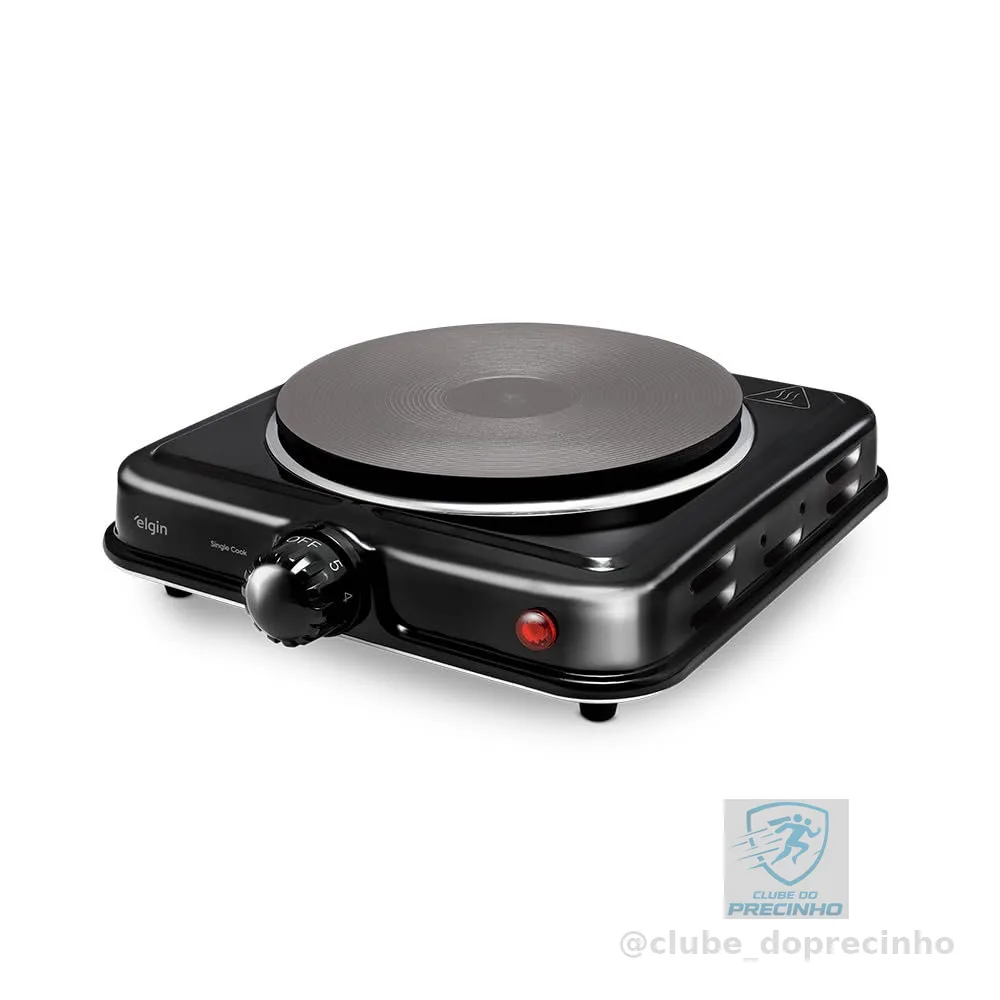 Fogão Elétrico Portátil Cooktop Elgin Single Cook 1 Boca - 110V