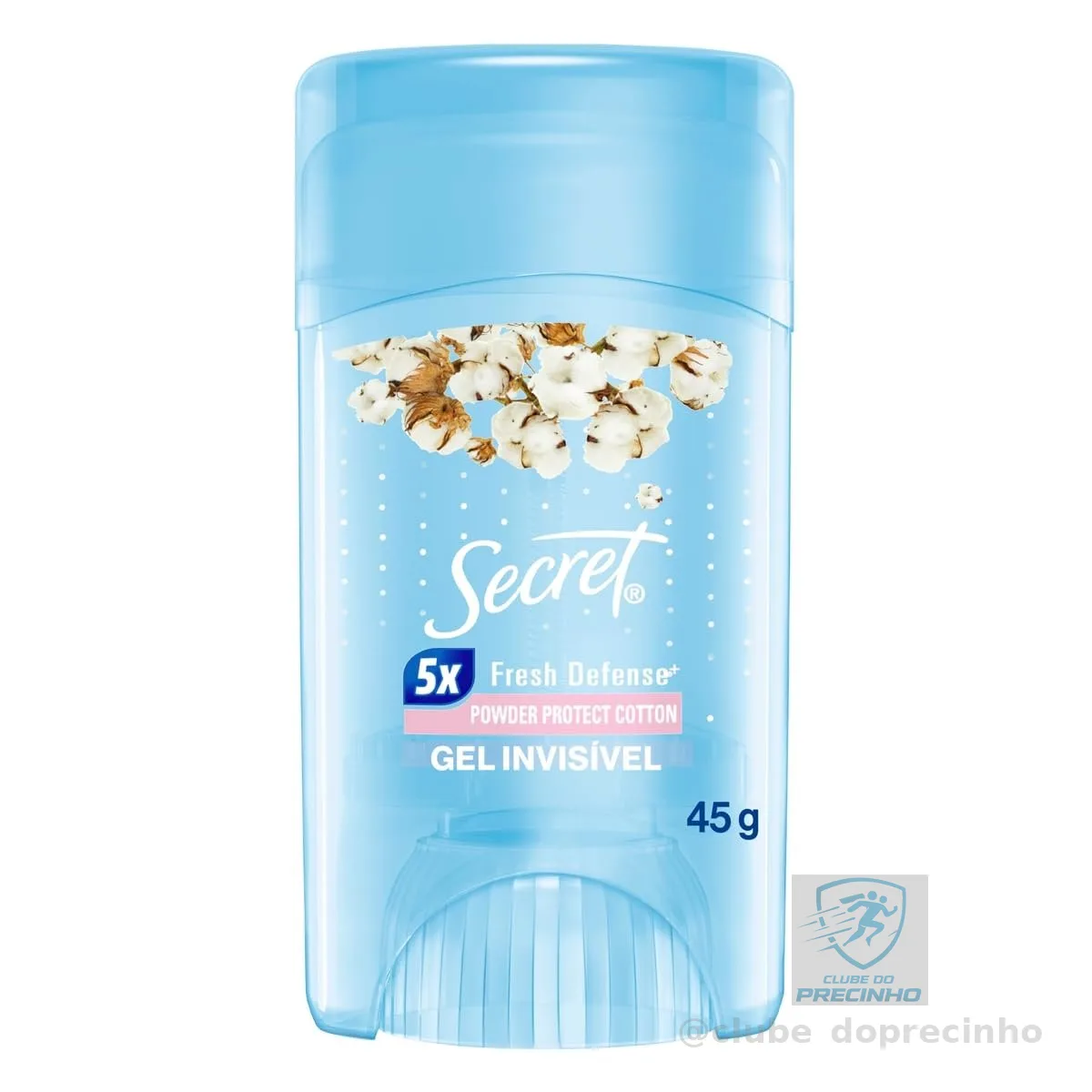 Secret Desodorante Antitranspirante em Gel Proteção de Algodão 45g