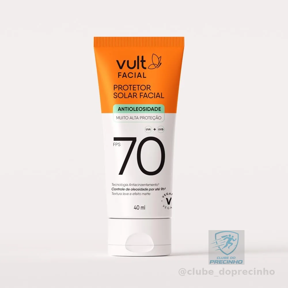 VULT PROTETOR SOLAR FACIAL FPS 70 40ml
