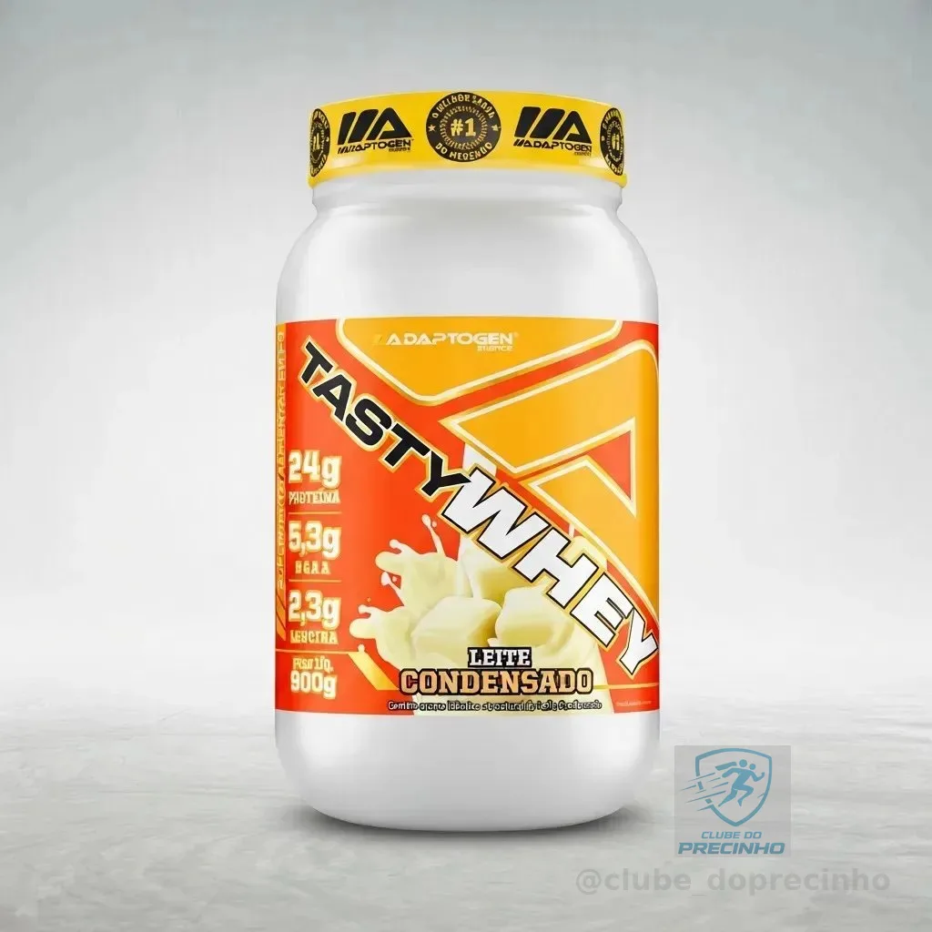 Suplemento Tasty Whey 3w Gourmet Whey Protein Adaptogen Science Pote 900g Sabor Leite Condensado