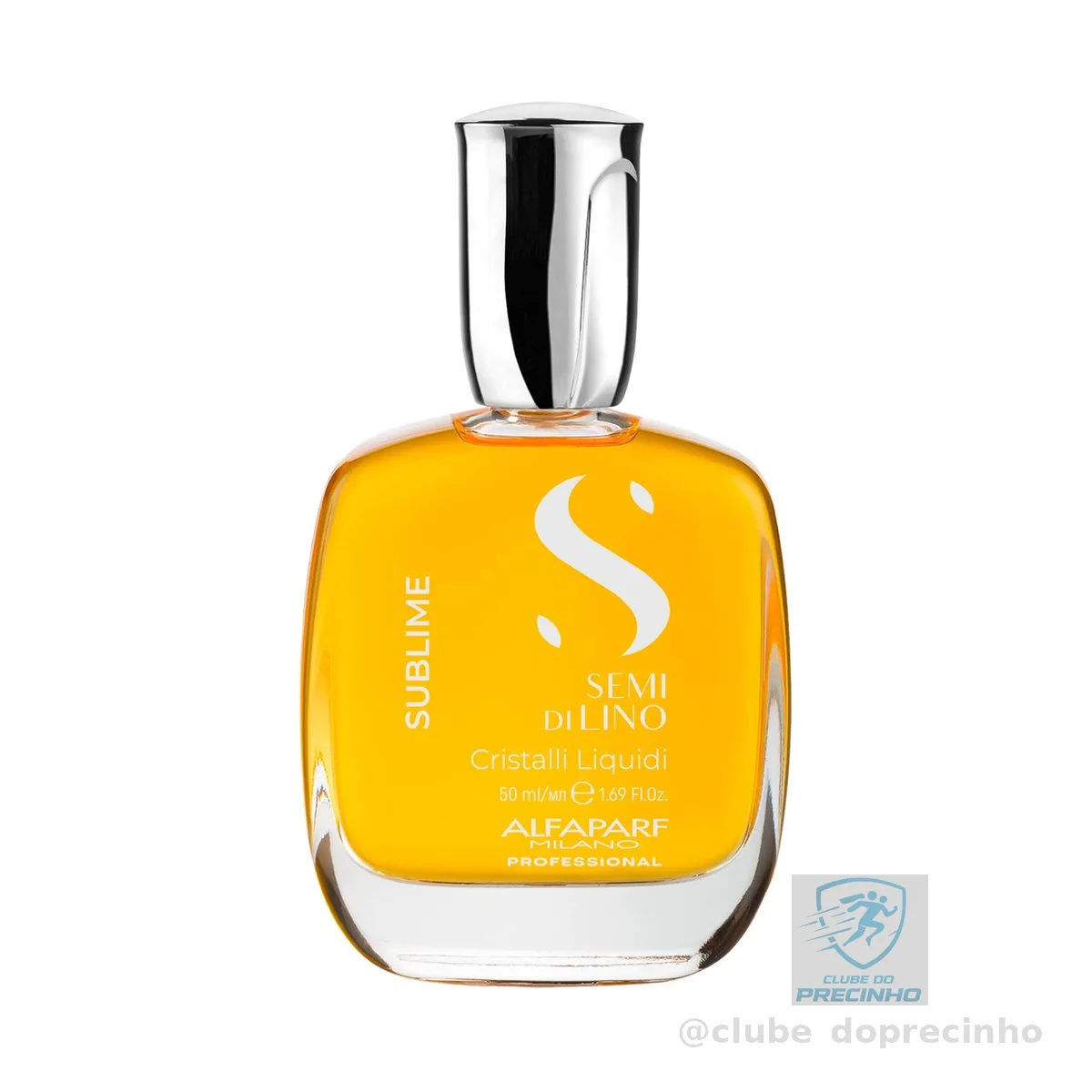 Alfaparf Milano Semi di Lino Sublime Cristalli Liquidi Óleo Capilar com Proteção Térmica - Tratamento de Sérum de Alisamento Finalizador Superior - Brilho Brilhante - Fórmula Vegana 50ml