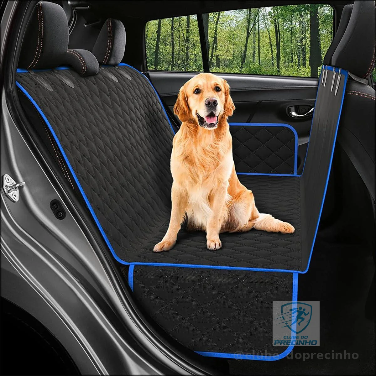 Capa de Proteção Impermeável para Banco Traseiro de Carro - Forro Universal Antiderrapante para Cães e Pets