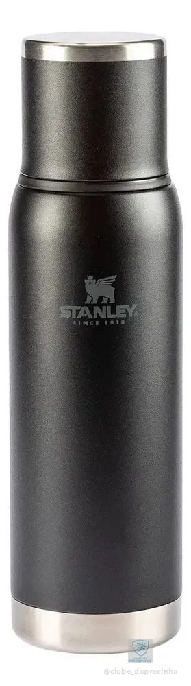 Garrafa Térmica Stanley Adventure 2.0 com Tampa Antivazamento Matte Black 1L