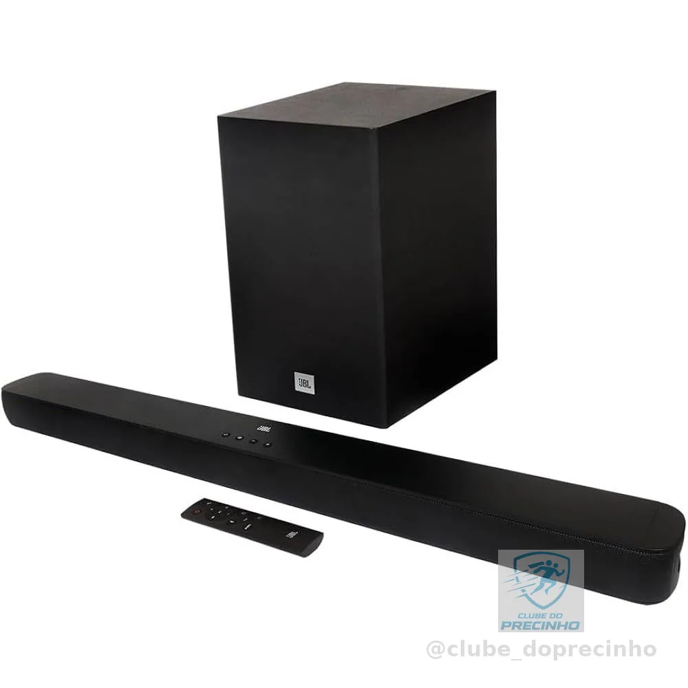 Soundbar JBL  Bluetooth, Cinema SB180, 2.1 Canais, Subwoofer de 6,5" Sem Fio  110W RMS