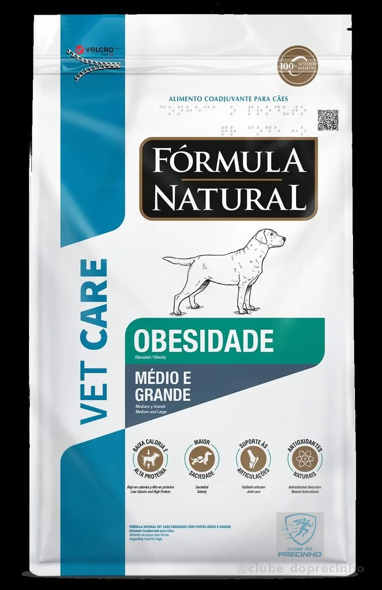 Fórmula Natural Vet Care Cães Obesidade Raças Médias e Grandes 10,1kg