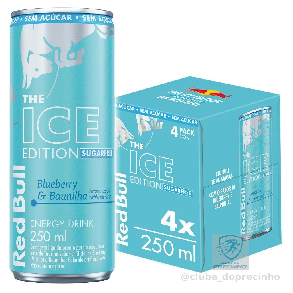 Pack de 4 latas, Red Bull Energético, Ice Edition 250 ml