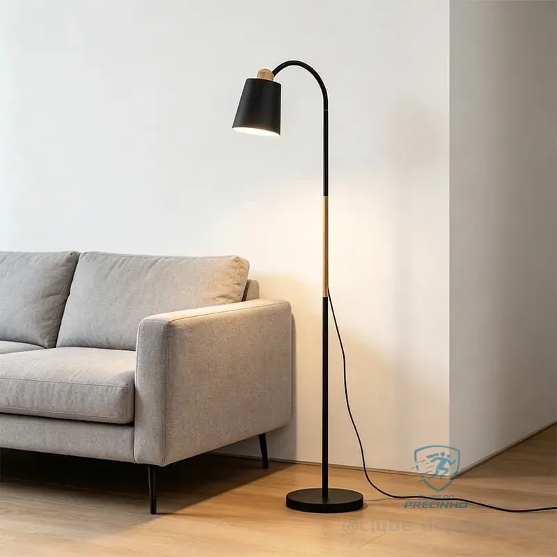 Luminaria De Chão Abajur Articulada,pedestal De Piso-flexive