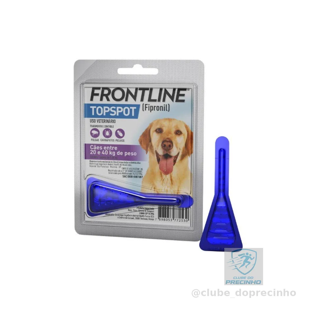 Antipulgas e Carrapatos Frontline TopSpot Cão G 20 a 40kg