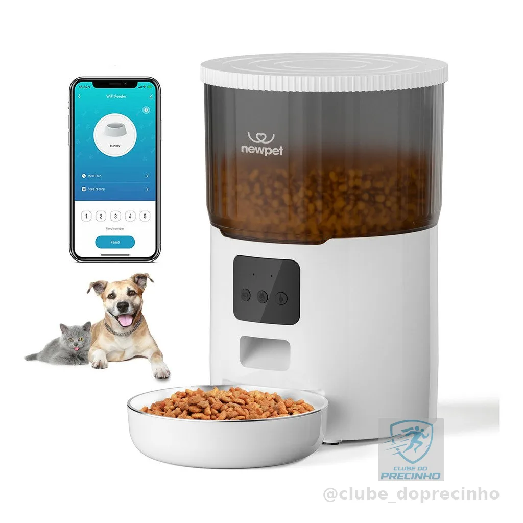 4l Alimentador De Ração Para Cães E Gatos Dispensador Newpet - Bivolt