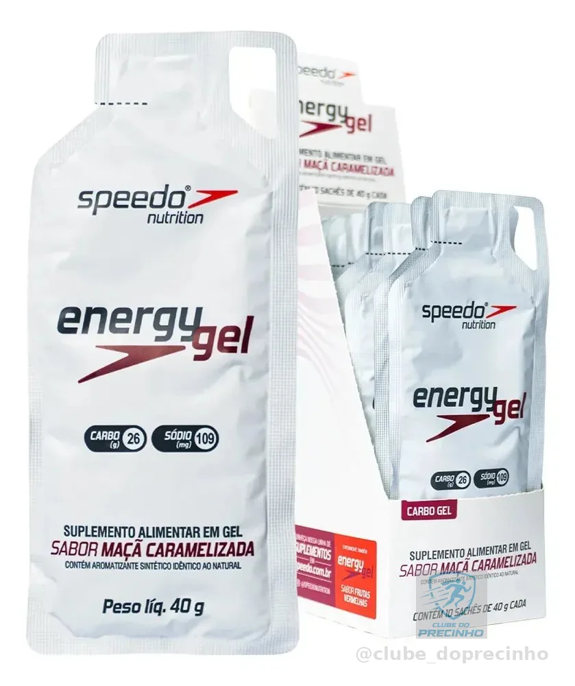 Gel Carboidrato Speedo Maçã Caramelizada Caixa 10 Unidades 40g