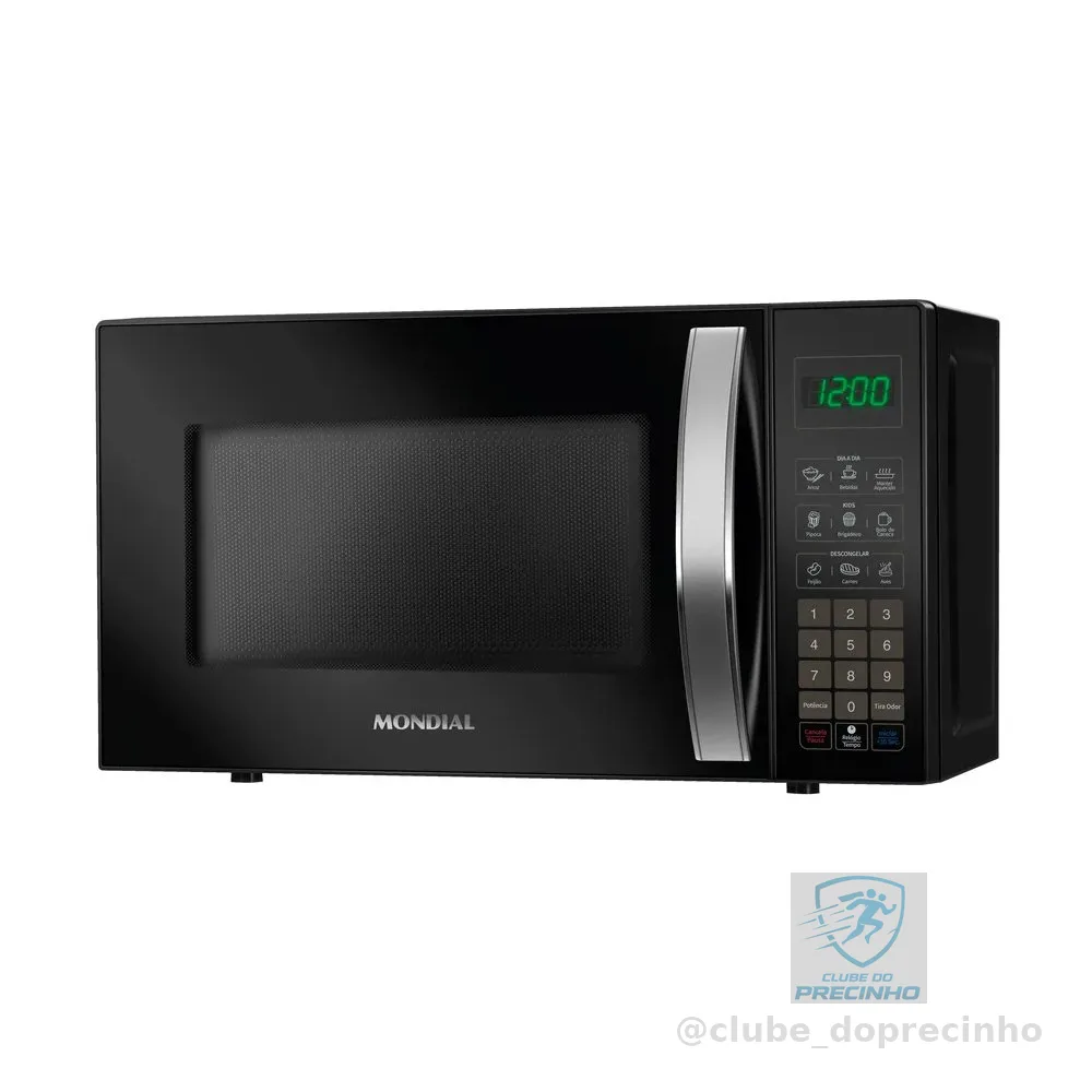 Micro-ondas Mondial Mo 01 21 B Potencia 1200w 60hz 21 Litros