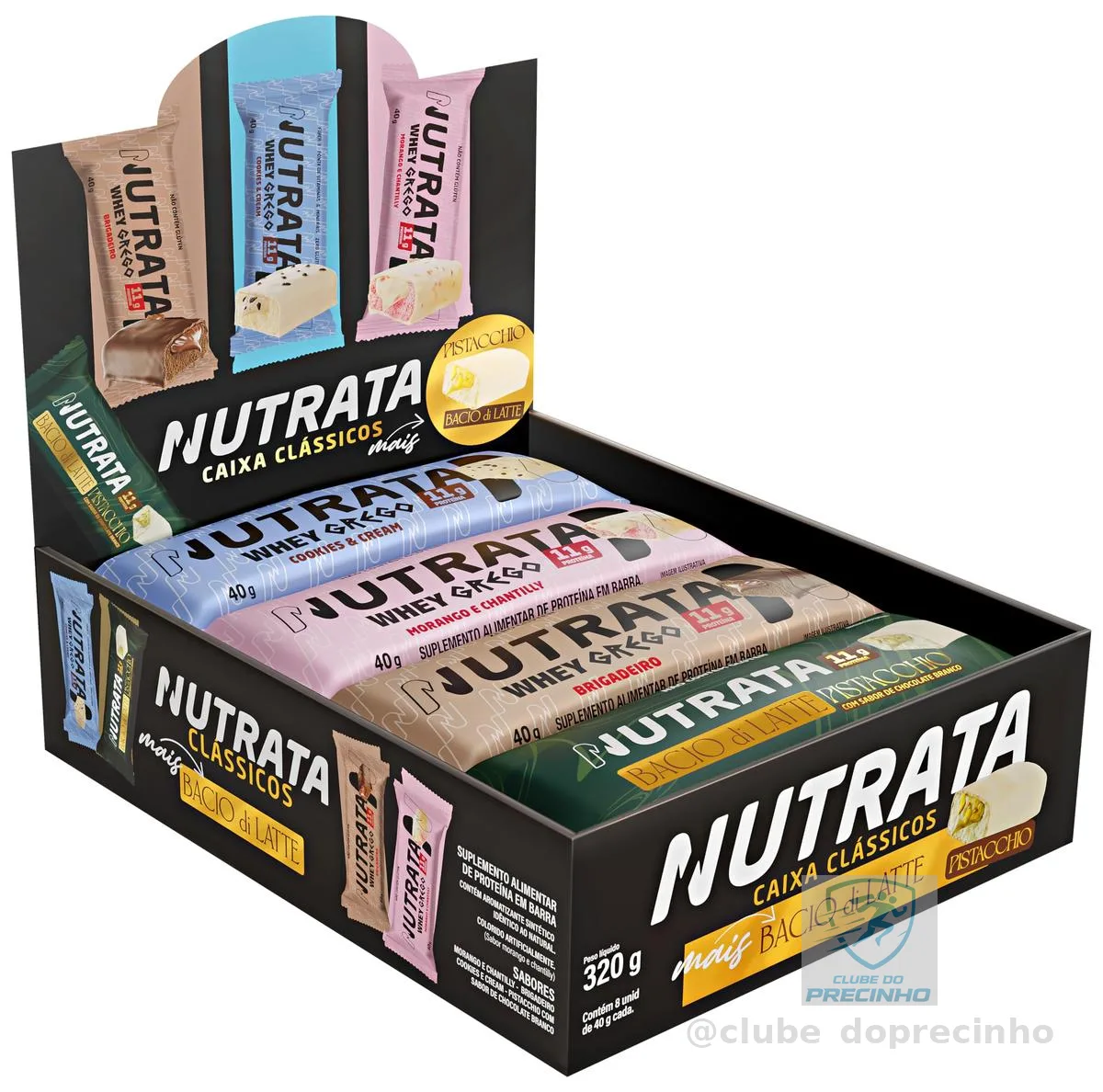 Display Misto Barra de Proteína Nutrata com 8 und