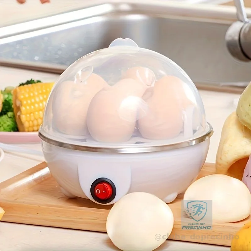Cozedor de Ovos Elétrico Portátil Cozinha à Vapor 110V/220V Cores disponíveis （Branco Azul Rosa Amarelo）