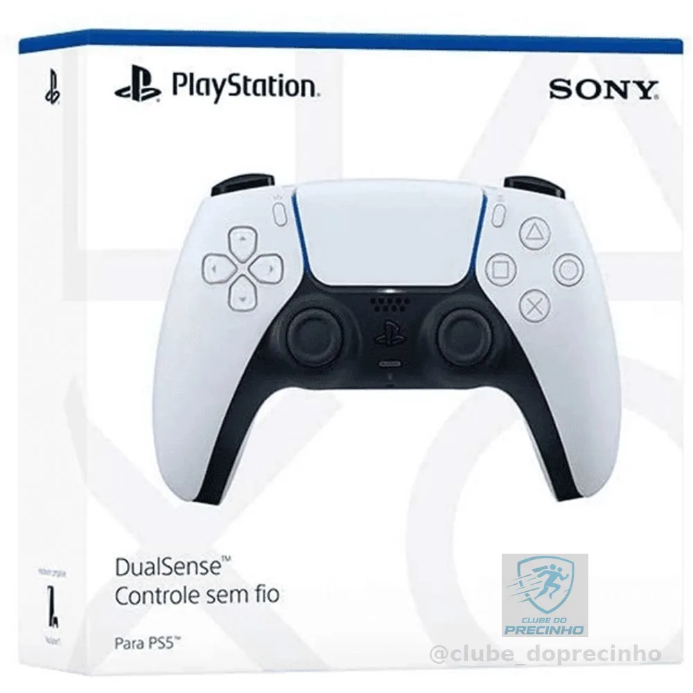 Controle Sem Fio Sony DualSense Para PlayStation 5 Branco