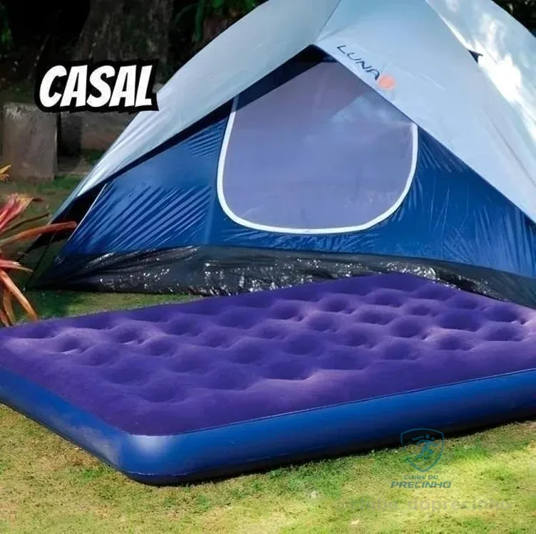 Mor Life - Colchão Inflável Multiuso Casal com Fole