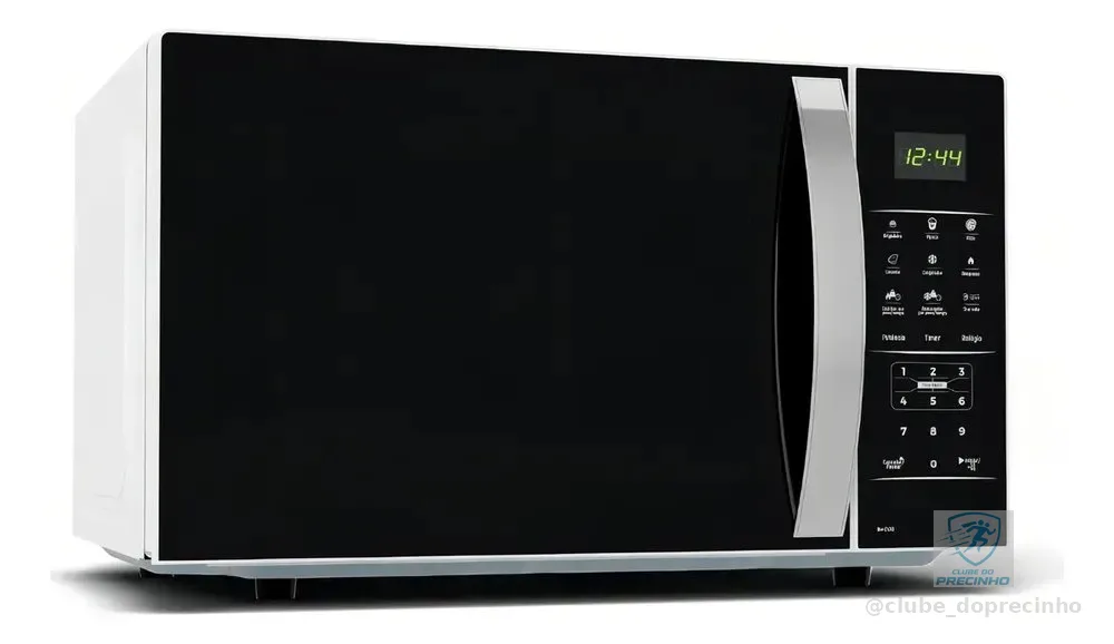 Micro-ondas Britânia modelo Bmo38 preto e branco