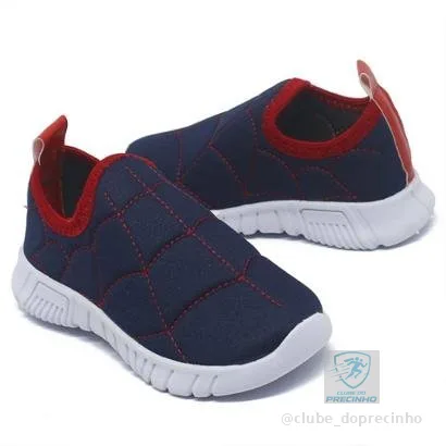 Tenis Infantil Menino Casual Leve Confortável Aranha Bordado