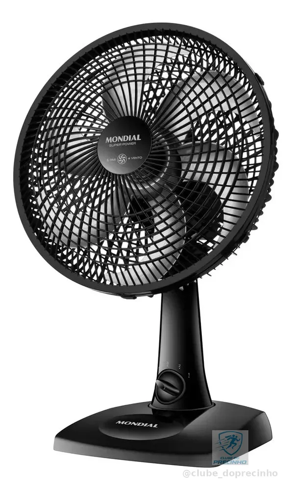 Ventilador de Mesa 30cm Super Power Mondial 60W VSP-30-B