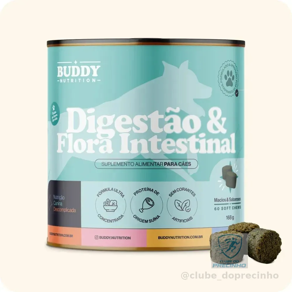 Suplemento Alimentar Pré-bióticos e Probióticos P/ Cães Buddy Nutrition