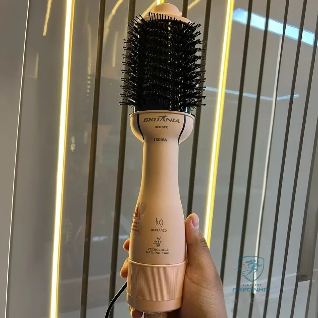 Escova Secadora Britânia Soft 4 em 1 1300W BEC07R Bivolt