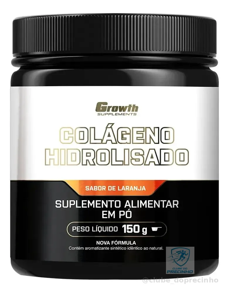 Colágeno Hidrolisado 150g Growth Supplements Laranja