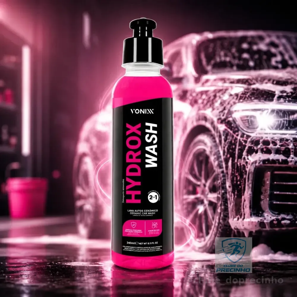 Hydrox Wash Vonixx Shampoo Lava Auto Automotivo Com Proteção