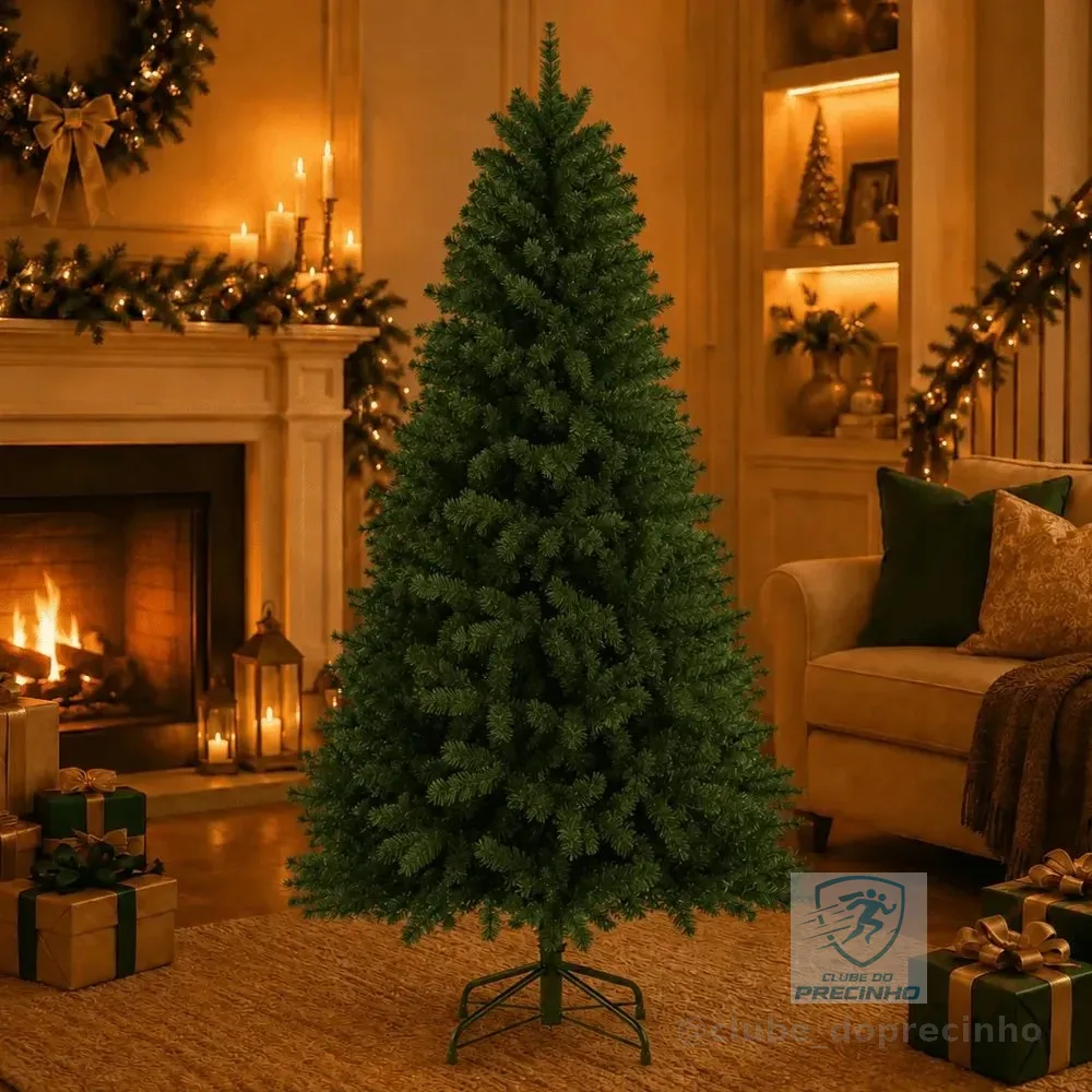 Árvore De Natal Verde Luxo 150 500 Galho - Pé De Ferro DEKASA
