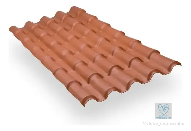 Telha Itec Colonial Cerâmica Em Pvc 2,30x0,88 1 Un.