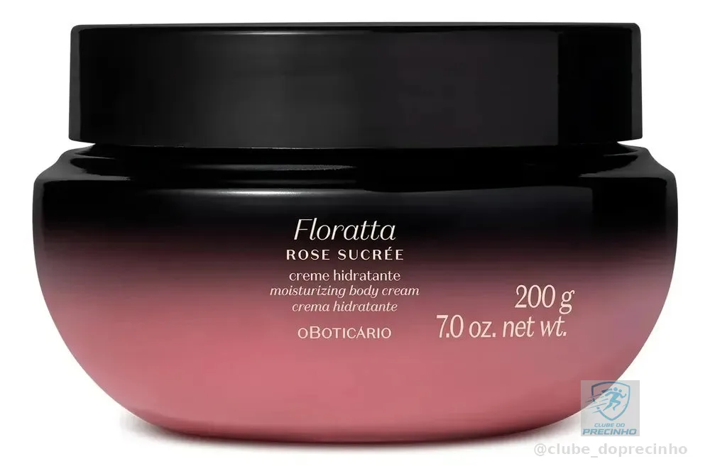 Creme Hidratante Floratta Rose Sucrée 200g O Boticário Floral