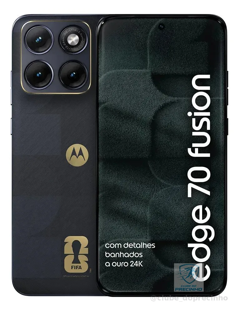 Smartphone Motorola Edge 70 Fusion 5g Fifa World Cup Collection - 256gb 24gb (8gb Ram + 16gb Ram Boost), Camera 50mp Sony Lytia 710, Tela 1.5k Extreme Amoled - Grafite