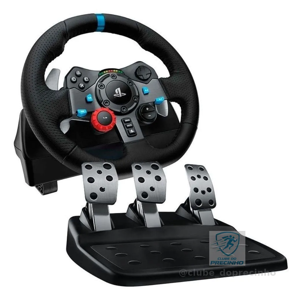 Volante de Corrida Driving Force c/ pedal Logitech G29 PS4,